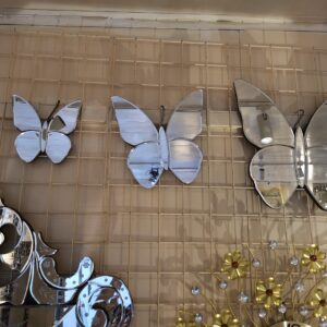 Mirrored set of 3 Butterfly Wall Art