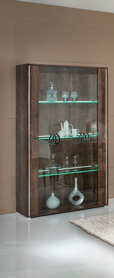 Athen Rovere Monte Italian 2 Door Vitrine
