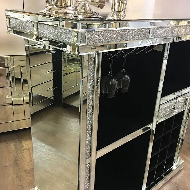 Mirrored Crystal Bar Unit - Image 6