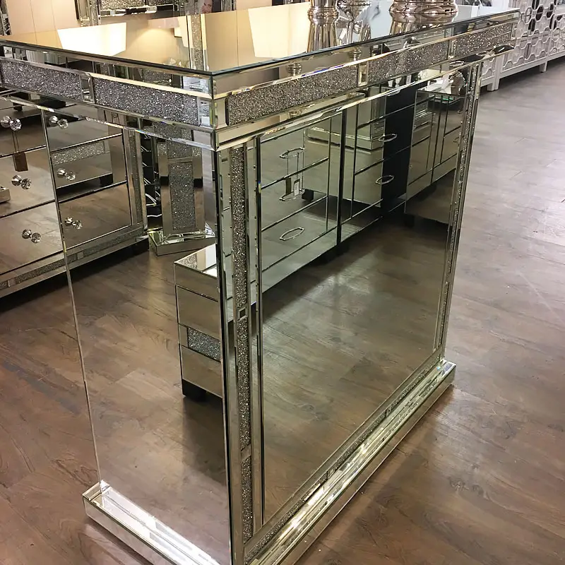 Mirrored Crystal Bar Unit - Image 4