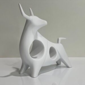 Figurine 5 - Bull 2 - White