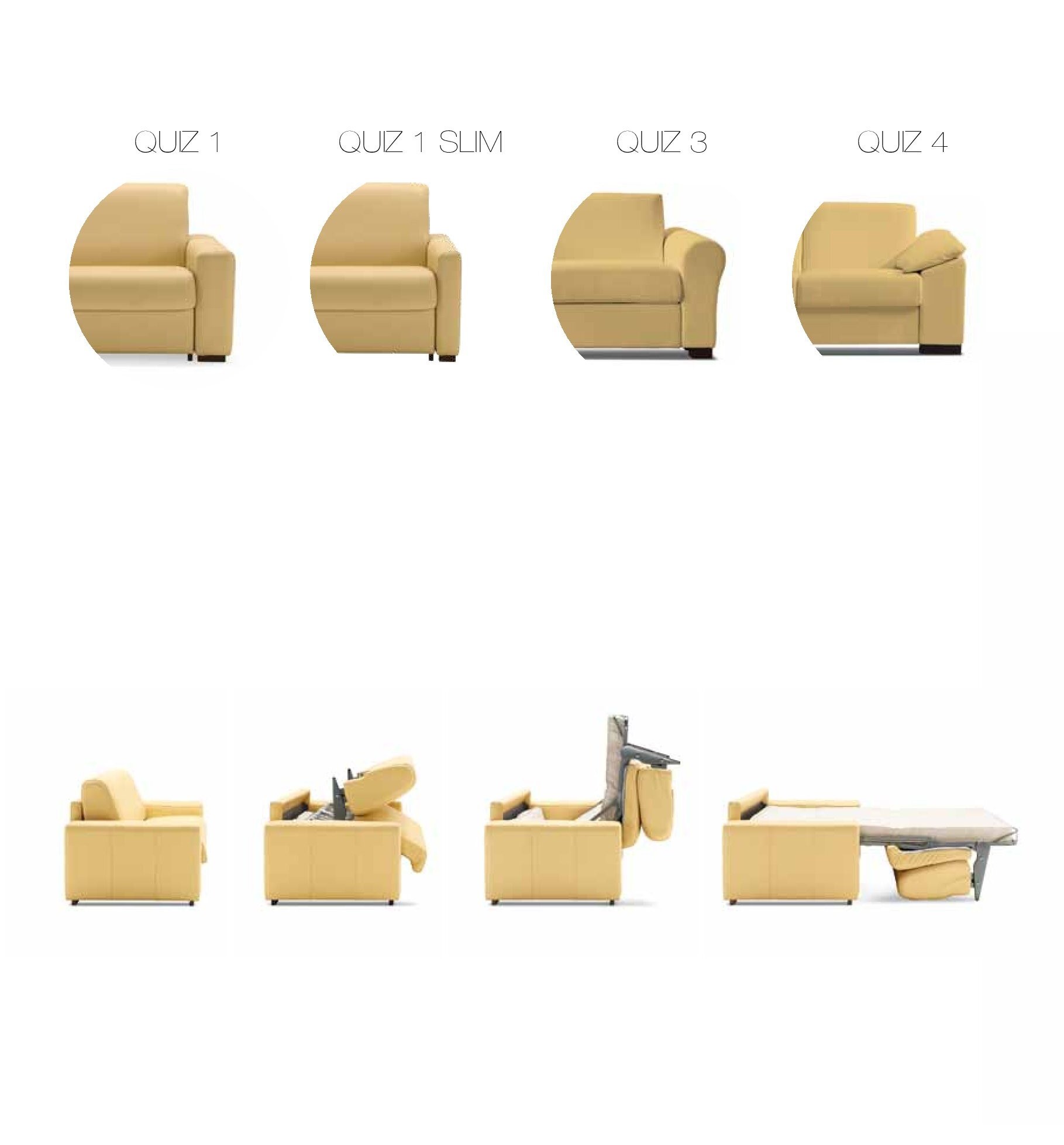 QUIZ Fabric Italian Sofa Bed - Image 2