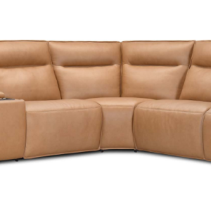 Charlotte - Sectional 6pc Leather power recliner sofa with Multifunctional console
