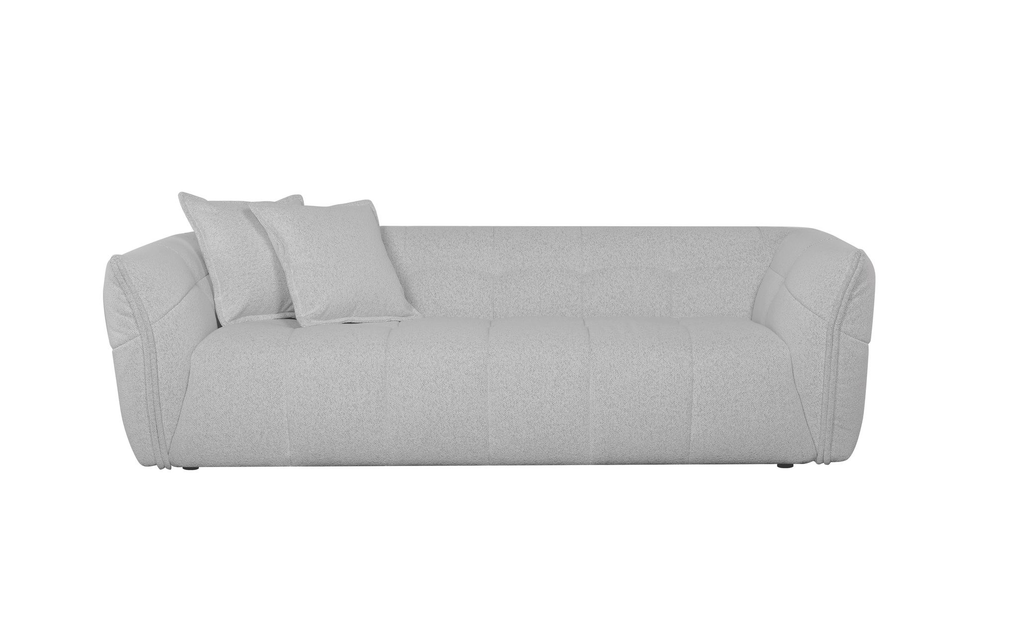 Milano - Ivory 3 Seater Sofa & Ottoman - Image 3