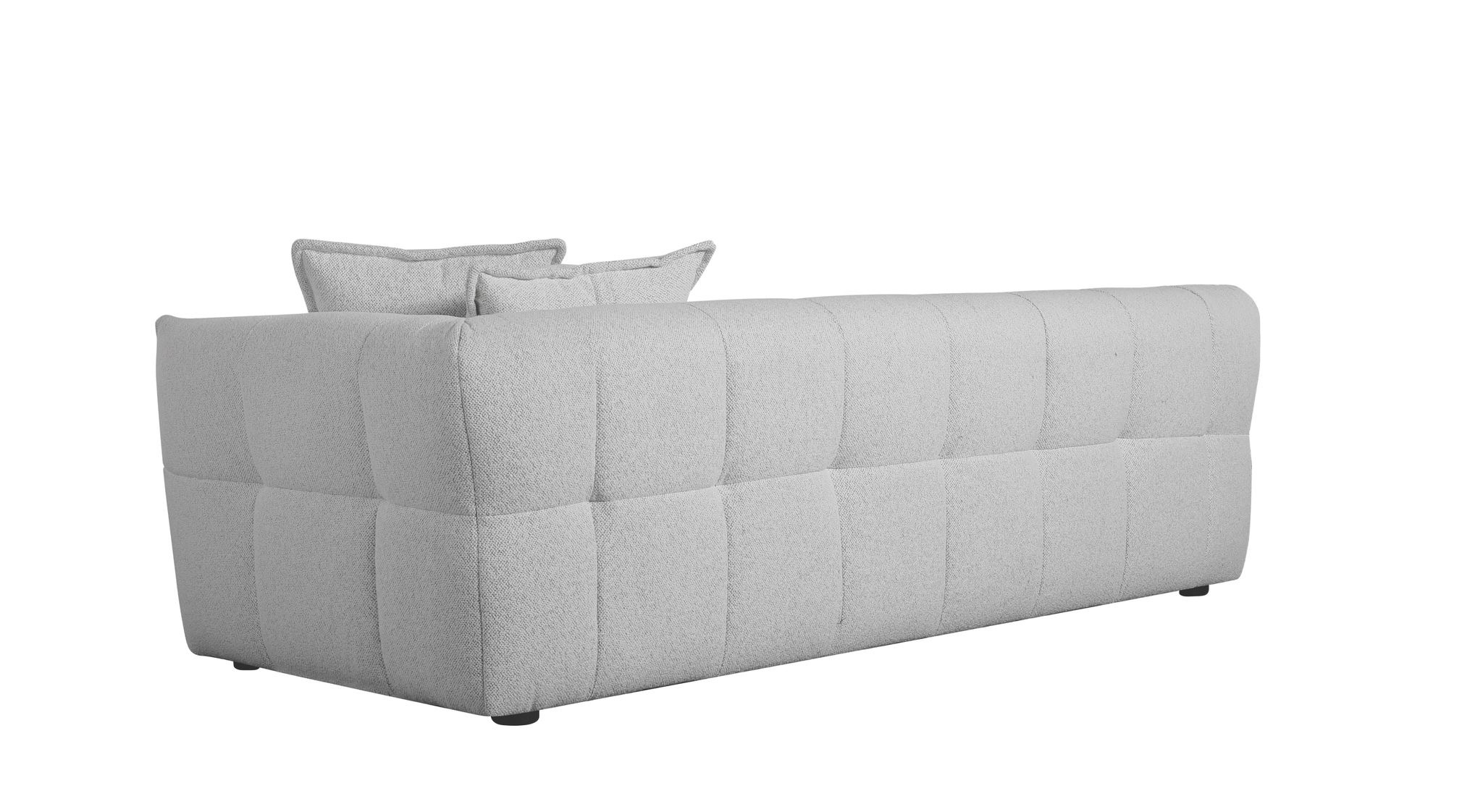Milano - Ivory 3 Seater Sofa & Ottoman - Image 4