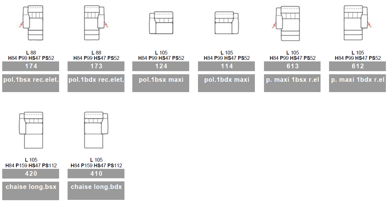 Washington - Large 5pc sectional power recliner - Image 11