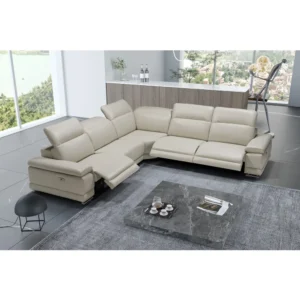 Escape - Sectional Power Recliner - Light Grey