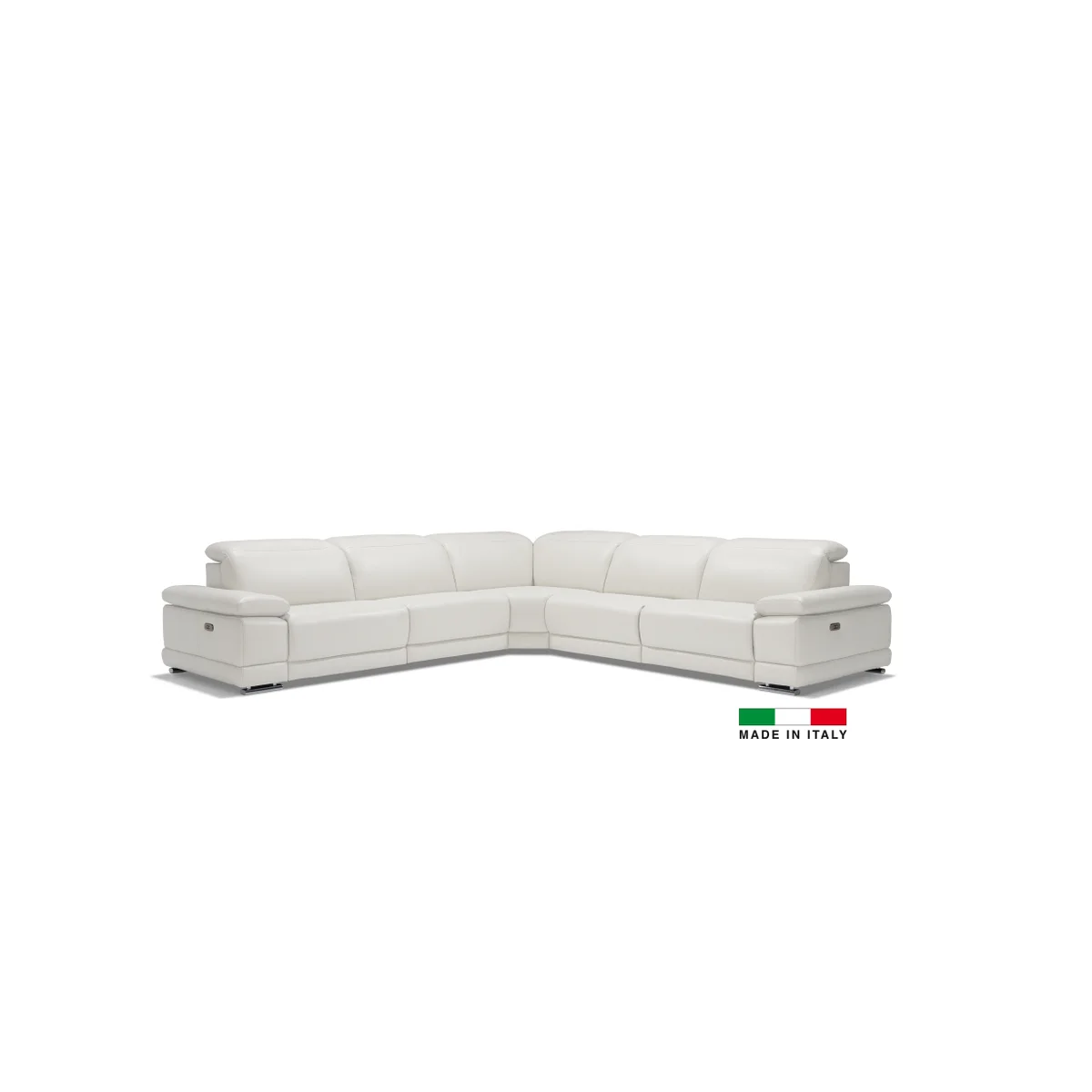 Escape - Sectional Power Recliner - White - Image 2
