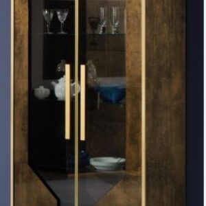 Desiree Bronze Gold Italian 2 Door Vetrine