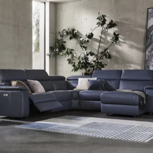 Seattle - Large sectional power recliner with chaise end